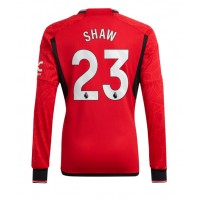 Manchester United Luke Shaw #23 Hemmatröja 2023-24 Långa ärmar